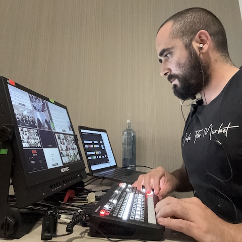 Editor del equipo de edición de vídeo