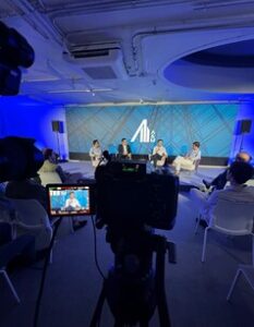 Realización de vídeo en una sesión de streaming corporativo